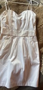 H&M white dress above the knee